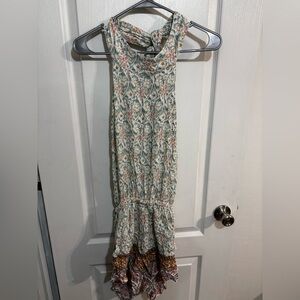 Faithfull the Brand Floral Backless Halter top Romper size Medium​